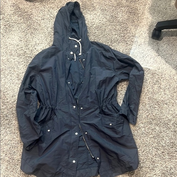 Women's Navy light weight hooded Jacket - Picture 1 of 3